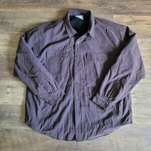 Knightsbridge 2X Men's Brown Jacket Shirt Suede Button Up Collar